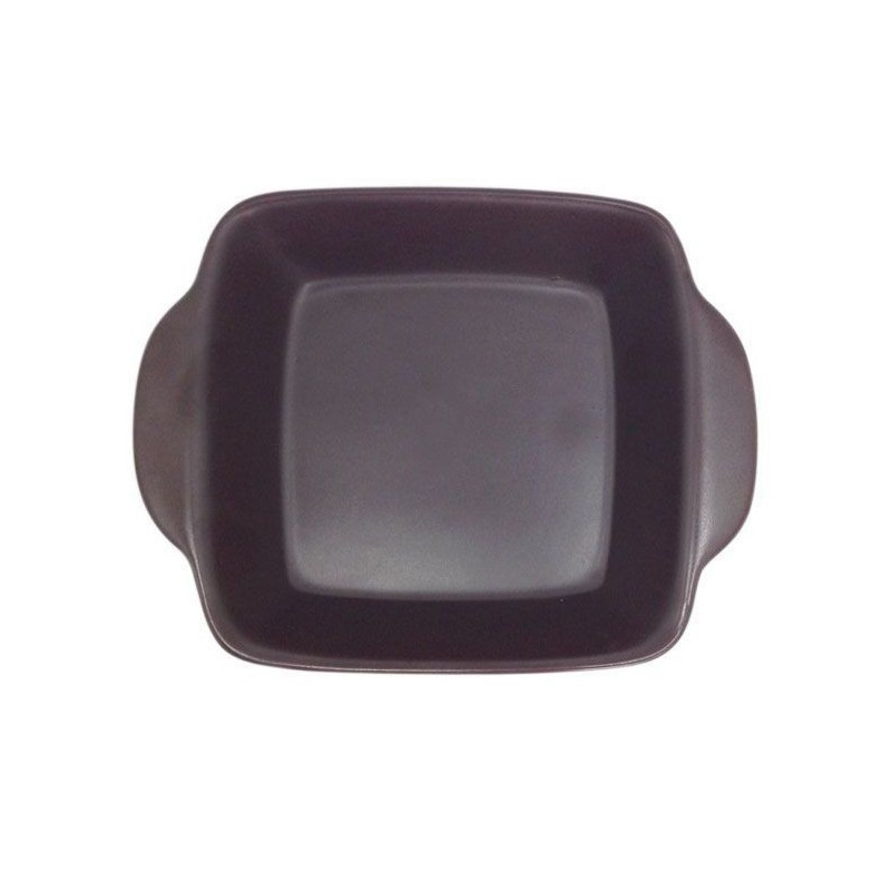 Set fuente cerámica café 12x12x4cm 6 piezas Pottery