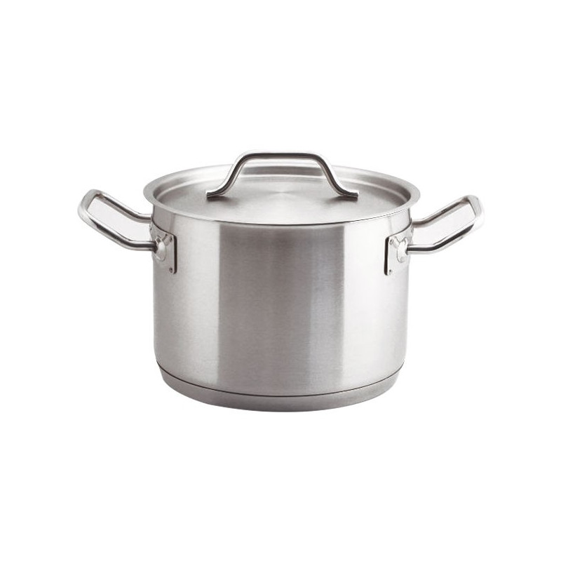 CACEROLA INOX 304 ALTA Ø20X14CM 4.4LTS C/ASAS INOX 304 0.8MM F/DIFUSOR BIG CHEF