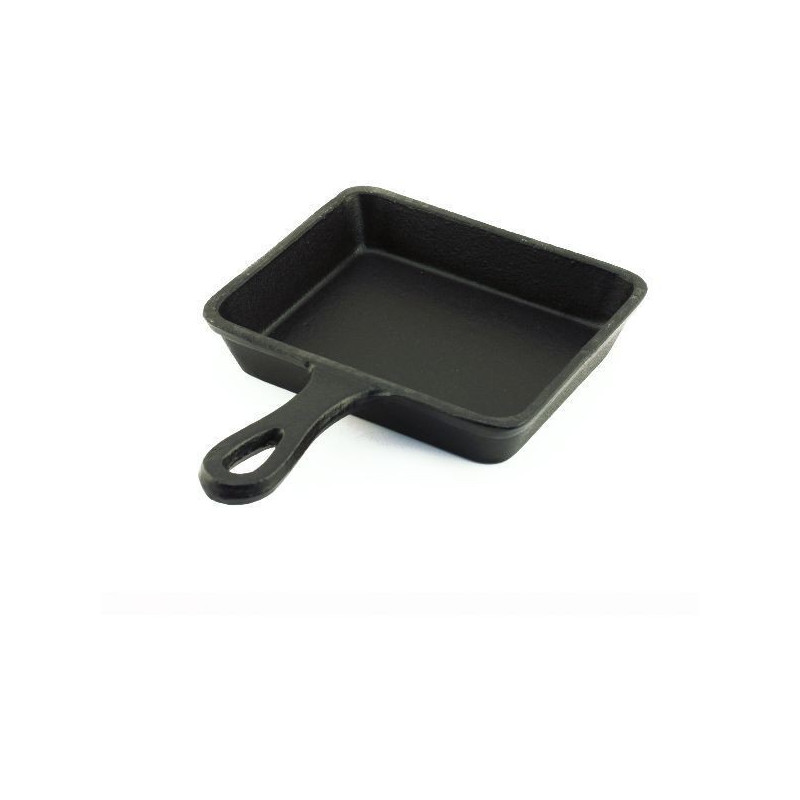 Sarten Ø13X10Cm Fierro Fundido 3Mm Esmalte Negro Big Chef