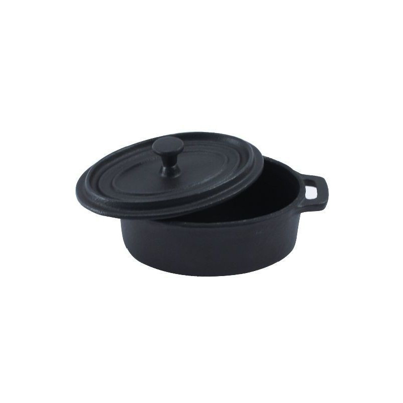 Olla Fierro Fundido Ø12.4Cm Negro Big Chef
