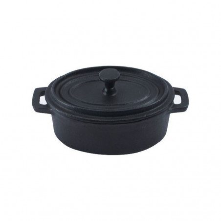 Olla Fierro Fundido Ø12.4Cm Negro Big Chef