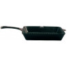 Grill Acanalado 26X26Cm Fierro Fundido 3.5Mm Esmalte Negro B