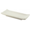 Plato Sushi Rect 22.6X9.7X3Cm Melamina Blanco