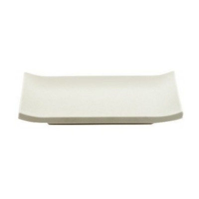 Plato Sushi Rect 22.6X9.7X3Cm Melamina Blanco