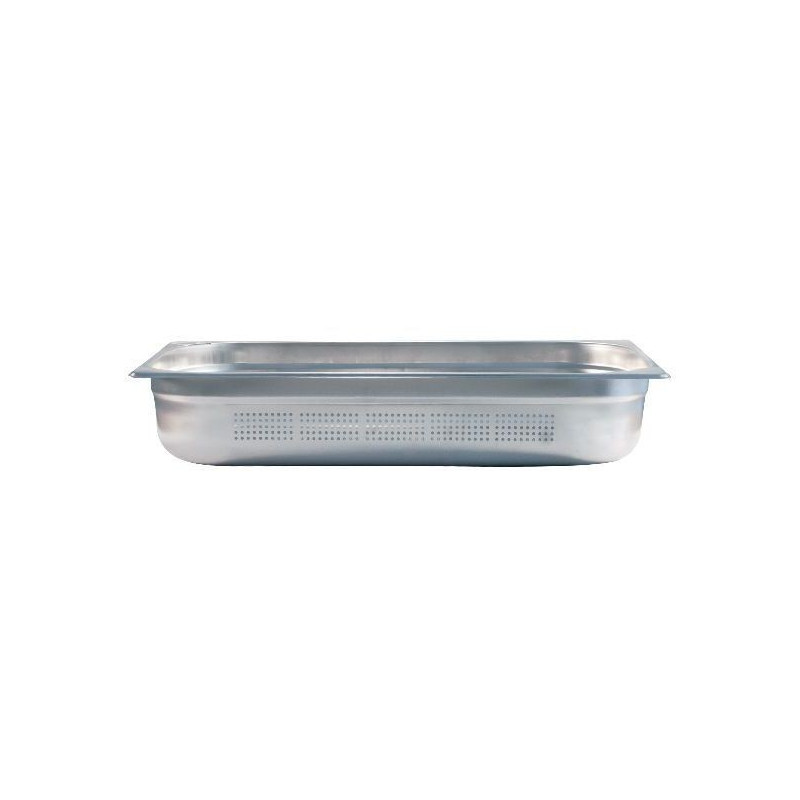Depósito gastronorm perforado 1/1 10cm acero inoxidable 0.6mm Big Chef