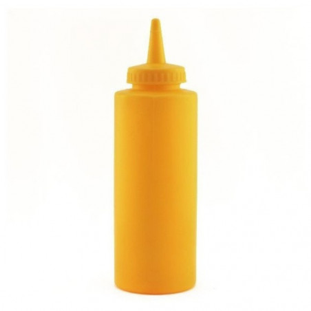 Botella Salsa 350ml Plástica Amarillo