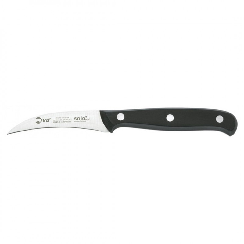 Cuchillo cocina torneador 8cm negro Ivo Solo