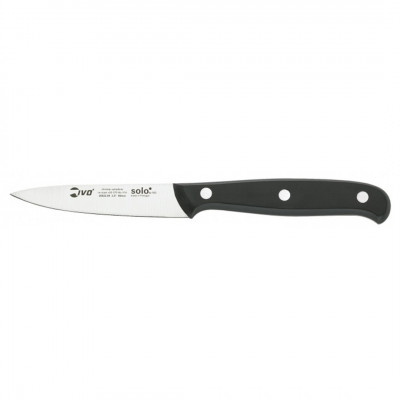 Cuchillo Cocina Monda 9Cm Negro Ivo Solo Inox