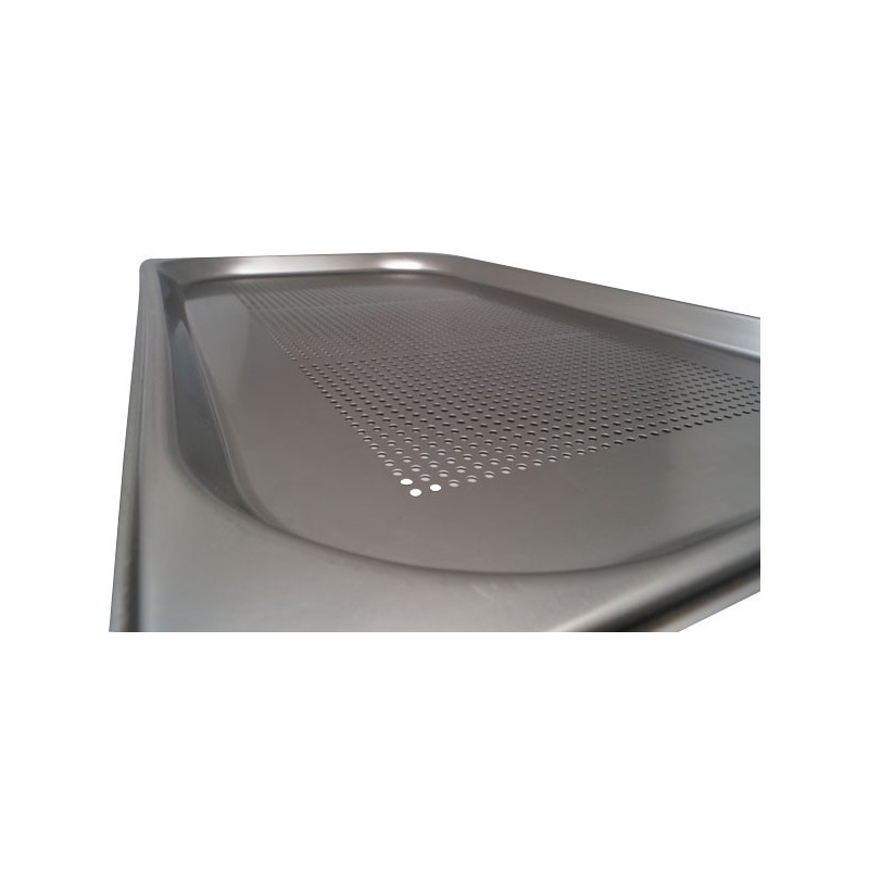 Depósito gastronorm perforado 1/1 2cm acero inoxidable 0.6mm Big Chef