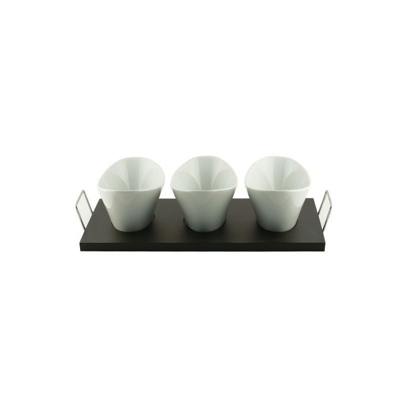 Salsera Oval Castello | Set 3 Potes Porcelana de 14cm