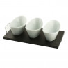 Salsera Oval Castello | Set 3 Potes Porcelana de 14cm