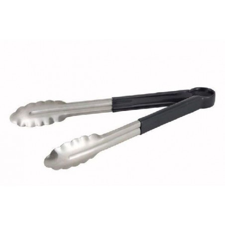 Tenaza Cocina 22Cm Inox Mango Goma Negra