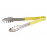 Tenaza Cocina 22Cm Inox Mango Goma Amarillo