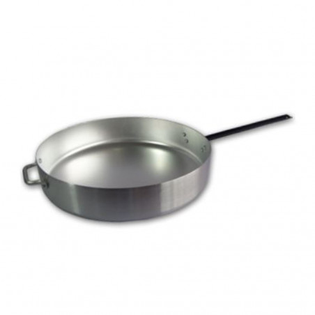 SARTEN ALUM HOTEL Ø40X8CM C/MANGO FIERRO D/3MM LIJADO 2MM ER