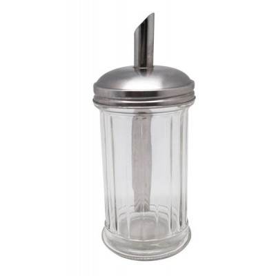 Dispensador Azucar 350Ml Vidrio Tapa C/Tubo