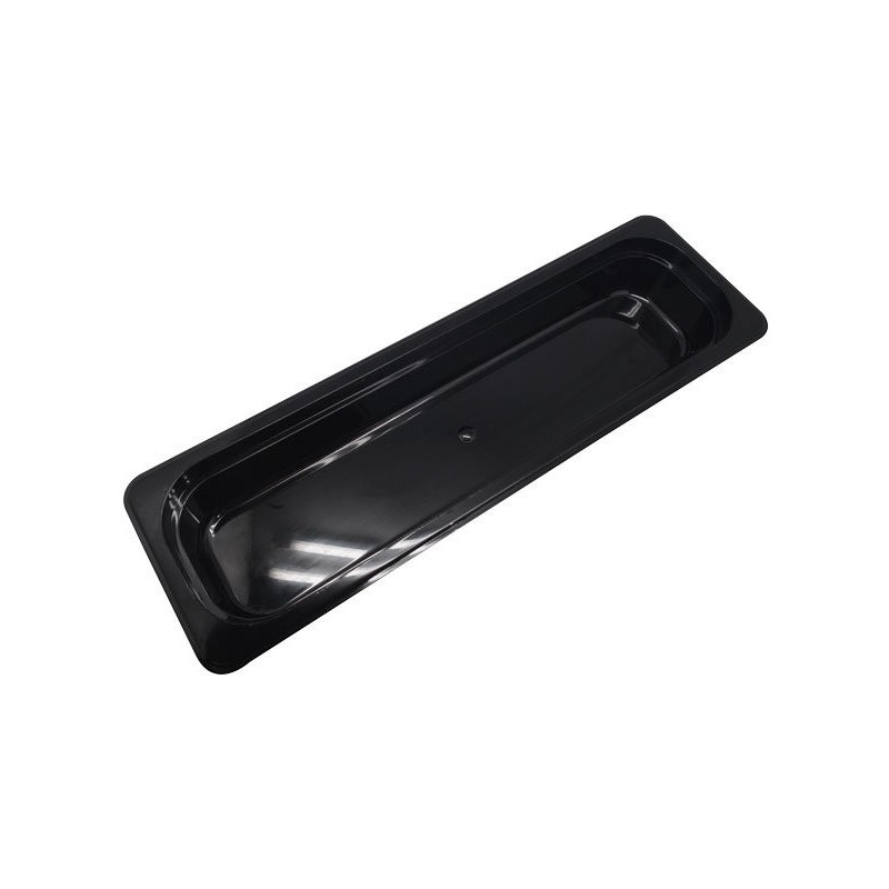 Depósito gastronorm 2/4 10cm policarbonato negro Gplast