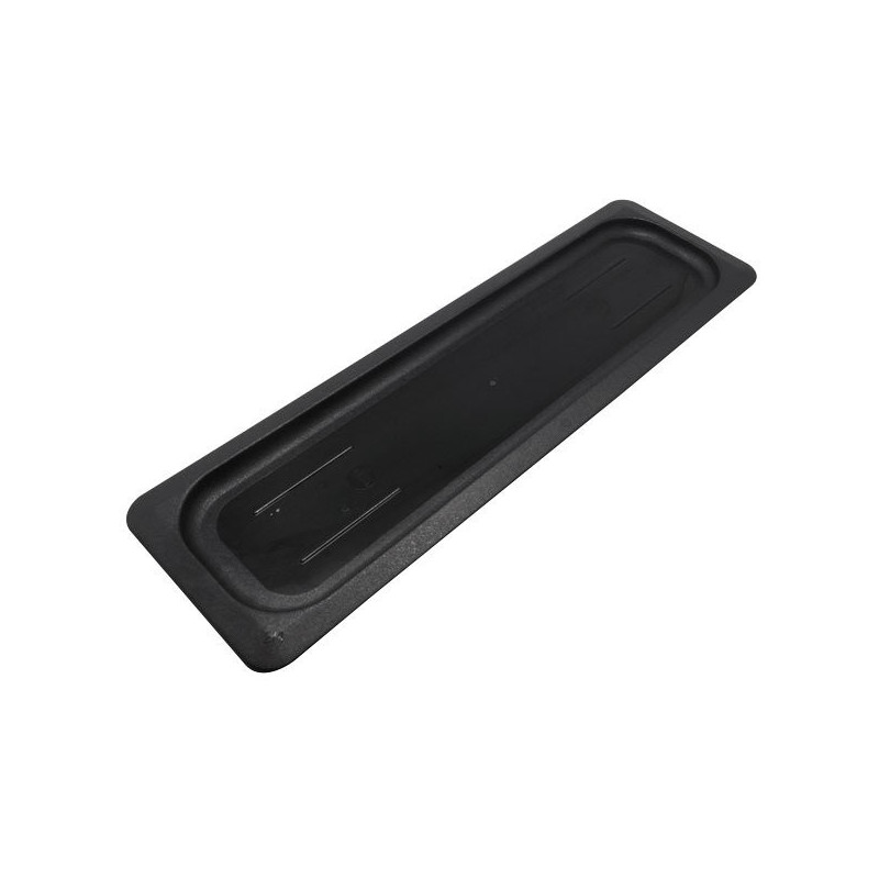 Tapa depósito gastronorm 2/4  policarbonato negro Gplast