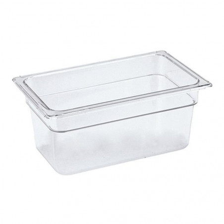 Depósito GN 1/4 10cm Policarbonato Transparente | Gplast