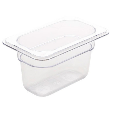 Depósito gastronorm 1/9 6.5cm policarbonato transparente Gplast