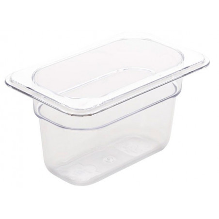 Depósito gastronorm 1/9 6.5cm policarbonato transparente Gplast
