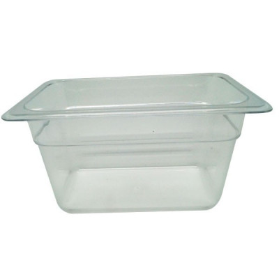 Depósito gastronorm 1/9 10cm policarbonato transparente Gplast