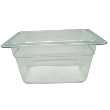 Depósito gastronorm 1/9 10cm policarbonato transparente Gplast