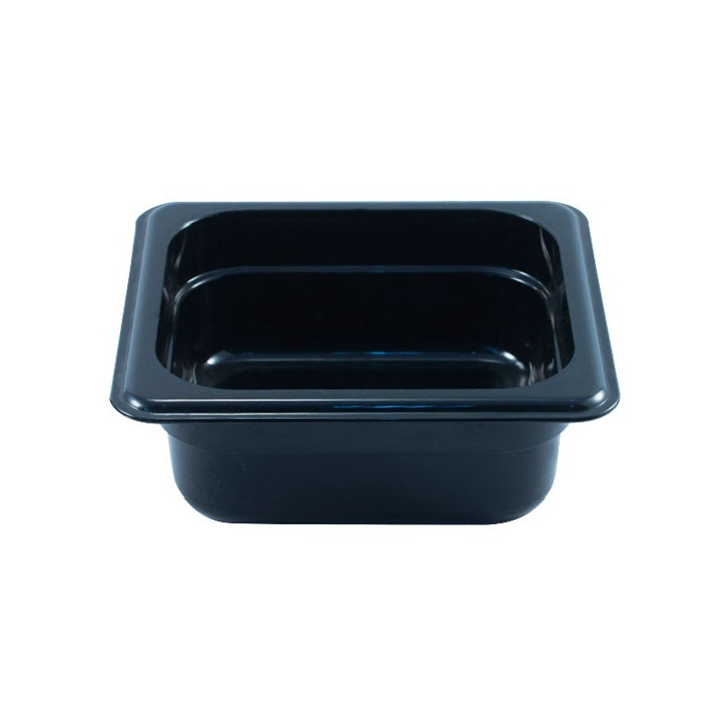 Depósito gastronorm 1/6 6.5cm policarbonato negro Gplast