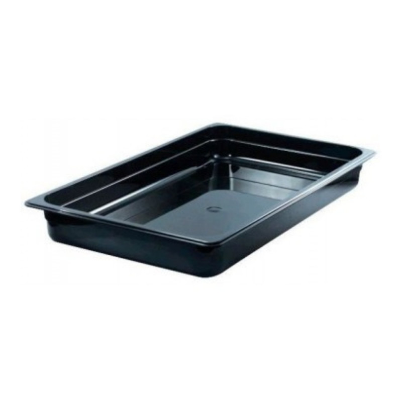 Depósito gastronorm 1/1 6.5cm policarbonato negro Gplast