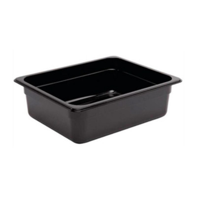Depósito GN 1/2 10cm Policarbonato Negro | Gplast