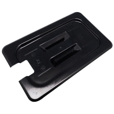 Tapa depósito gastronorm 1/4  policarbonato negro Gplast