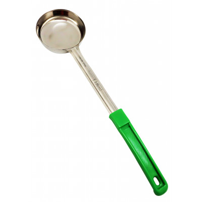 Cucharon Porcionador Inox 110Ml / 4Oz Liso Verde