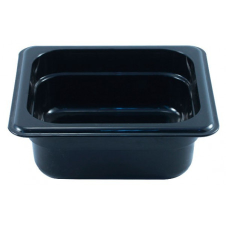 Depósito gastronorm 1/6 15cm policarbonato negro Gplast