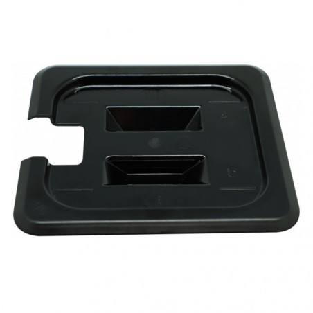 Tapa Depósito GN 1/6  Policarbonato Negro | Gplast