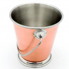 Balde Mini Nanostyle Cobre C/Base Ø9Cm Inox Kmw