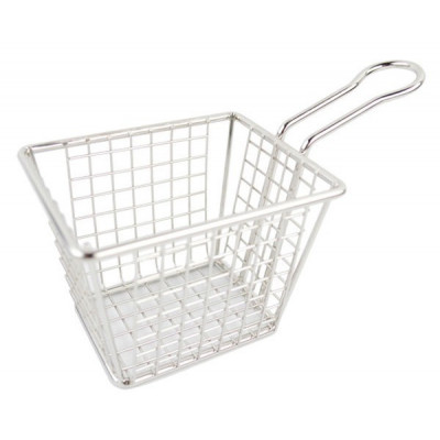 Canasto Mini Nanostyle C/Mango Cuad 10X10X7.5Cm Inox Kmw