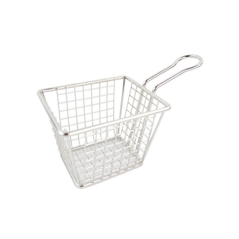 Canasto Mini Nanostyle C/Mango Cuad 10X10X7.5Cm Inox Kmw