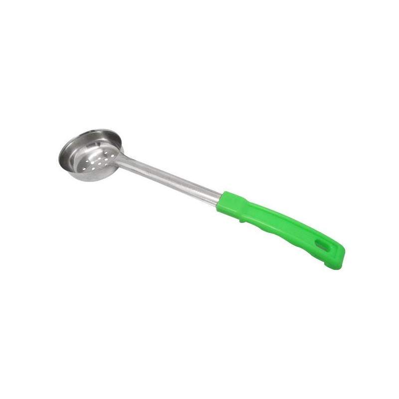 Cucharon Porcionador Inox 110Ml / 4Oz Perfo Verde