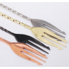Cuchara de Cocteleria Acero Negro 33Cm con Tenedor Barkeeper