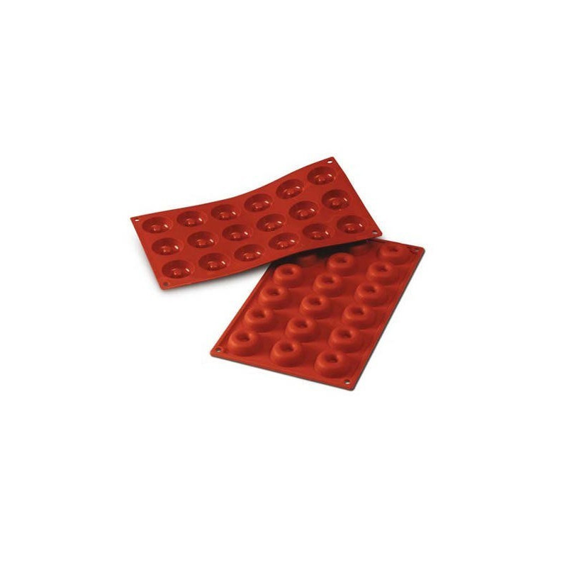 Molde Silicon Savarin 18 Cavidades Ø4.1x1.2cm | Silikomart