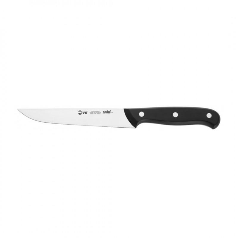 Cuchillo Cocina Multiuso Negro 15cm Inox (SOLO) NSF© IVO