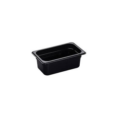 Depósito gastronorm 1/4 6.5cm policarbonato negro Gplast