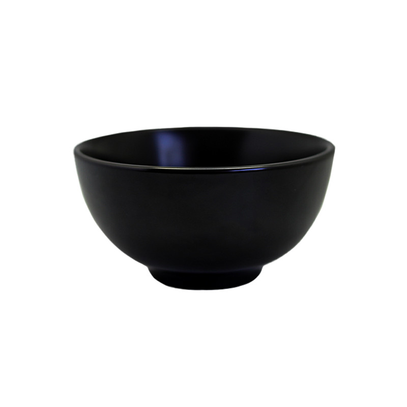 Set bowl 10cm 6 piezas porcelana negra Eclipse
