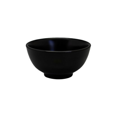 Set bowl 12cm 6 piezas porcelana negra Eclipse