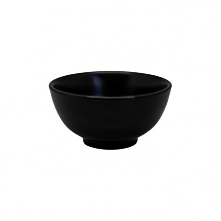 Set bowl 12cm 6 piezas porcelana negra Eclipse