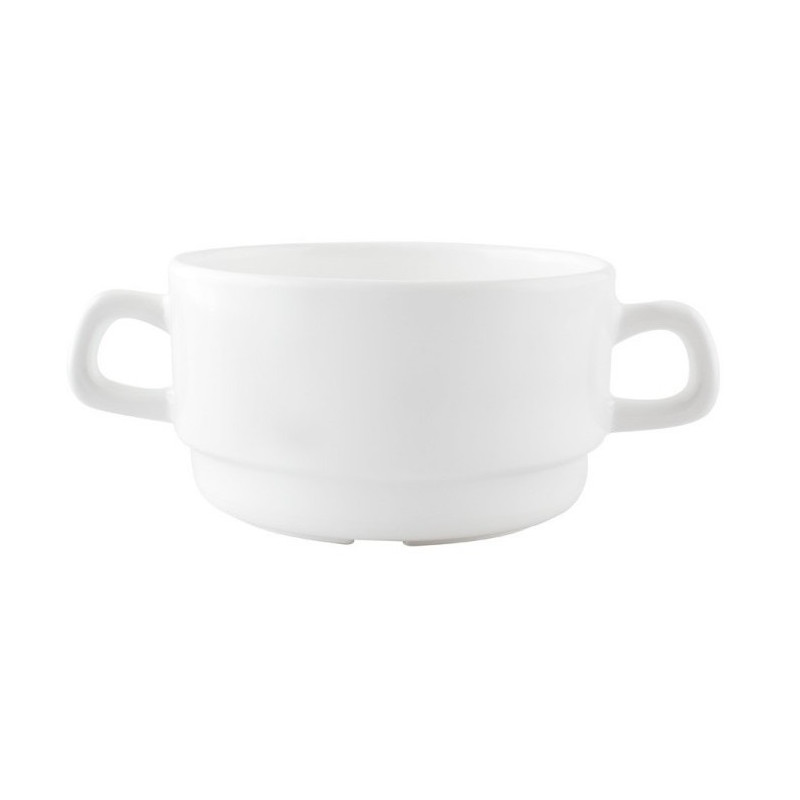Set 6 taza consome blanca melamina ART 250ml