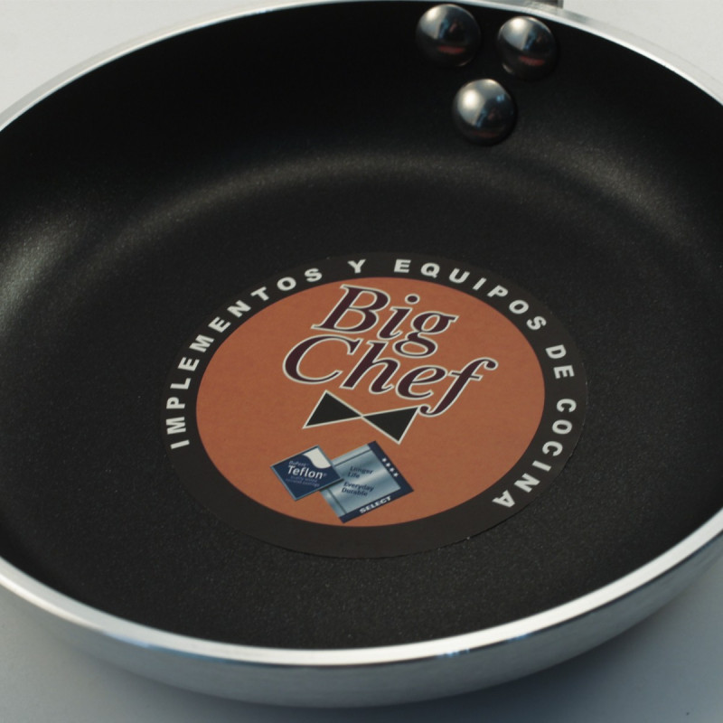 Sarten Ø20X2Cm Alum 4Mm Teflon Big Chef