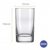 Set vasos bebida 200ml Atol 12 unidades