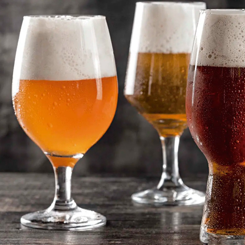 Set copas cerveza 500ml Belga 12 unidades