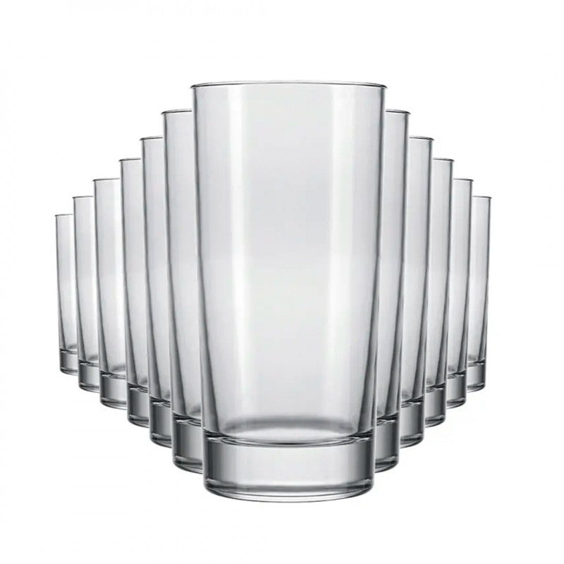 Set vasos bebida 320ml Atol 12 unidades