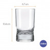 Set vasos bebida 240ml Dinho 12 unidades